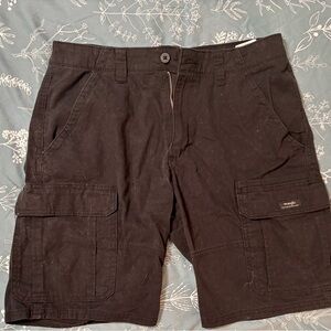 Black Cargo Men Shorts